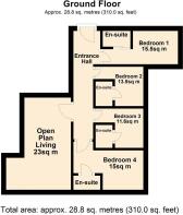 FLAT 2, THORNTON COURT - FLOOR PLAN