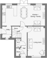 Dandara - Golwg Gwendraeth - The Usk, Home 128 floorplan