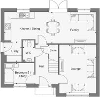 Dandara - The Pines    - The Canna V1, Home 3 floorplan