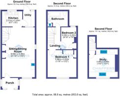 3b Railway Terrace, 2 Bed Plus Loftroom Terraced -