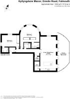 Apartment 1, Gyllyngdune Manor - floor plan