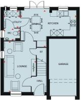 Ground floor floorplan for the Hoveton