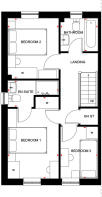 Barratt @ Treledan Maidstone first floor plan