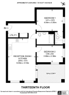 Floorplan area for info only, not for £/sq. ft valuation