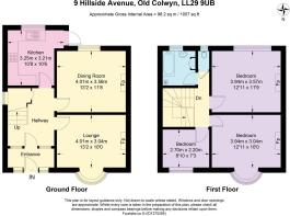 Floor Plan - 9 Hillside Avenue, Old Colwyn LL29 9U