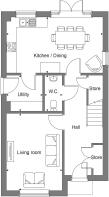 Dandara - Wittering Place - The Wotton, Home 65 floorplan