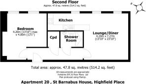 Apartment 20 , St Barnabus House, Highfield Place 