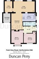 17 Field View Road, Hertfordshire EN6 - floor plan