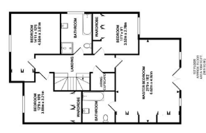 Upstairs floorplan