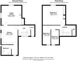 Easthall Cottage, Back Lane, Brattleby FP.jpg