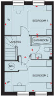 The Wilford first floor floorplan