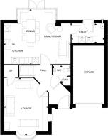 The ground floor floorplan of The Drummond