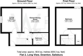 Flat 2, Long View, Downton, Salisbury - all floors
