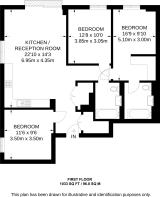 Floorplan area for info only, not for £/sq. ft valuation