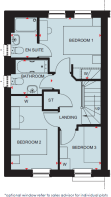 Archford first floor plan at Barum Knoll