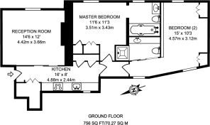 Floorplan area for info only, not for £/sq. ft valuation