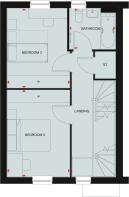 Second floor plan of the rainham