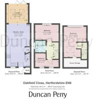 53 Oakfield Close, Hertfordshire EN6 - floor plan.