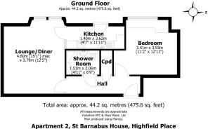 Apartment 2, St Barnabus House, Highfield Place -