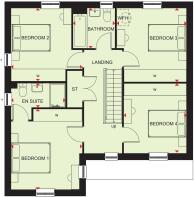 First floor plan of our 4 bed Hale home