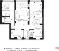 Apartment 2, The Icon Floorplan