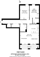 Floorplan area for info only, not for £/sq. ft valuation