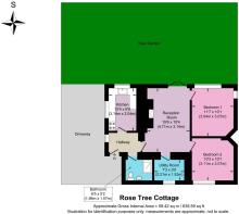 2D Floorplan with outdoor area