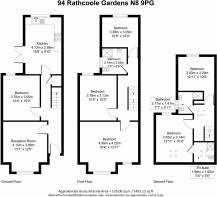 Rathcoole Gardens N8 - floor plan