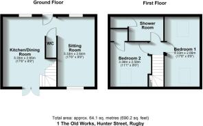1 The Old Works, Hunter Street, Rugby - all floors