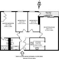 Floorplan area for info only, not for £/sq. ft valuation