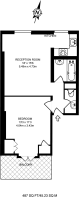 Floorplan area for info only, not for £/sq. ft valuation