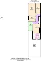 193a Merton Road, London, SW18 5EF floorplan colou