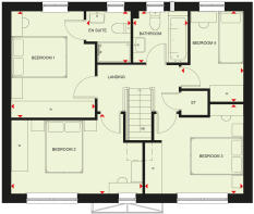 First floor plan of our 4 bed Thornton home