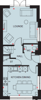 Willington ground floor plan at Orchards Rise