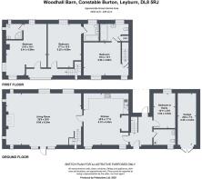 Floor plan - Woodhall Barn,  Constable Burton, Ley