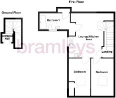 Flat 2, 4 Concord Street, Honley - all floors.JPG