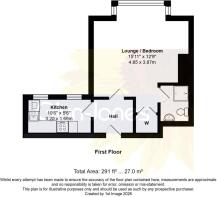 Floorplan - Flat 4, 61, Arundel Road, Littlehampto