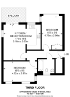 Floorplan area for info only, not for £/sq. ft valuation