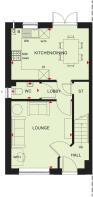 Ground floor plan of our three bed Ellerton home
