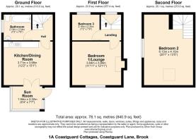1A Coastguard Cottages, Coastguard Lane, Brook - a