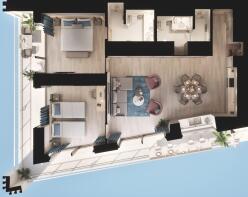 Floorplan 2 bedrooms