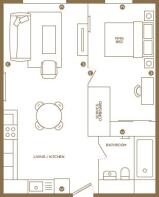 1B Floorplan