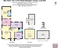 Floor Plan - Mor Awel, Tan Y Fron Road Abergele LL