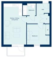 Pine 1 Bedroom Apartment with Balcony