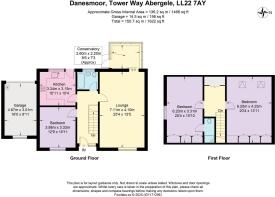 Floor Plan - Danesmoor, Tower Way Abergele LL22 7A