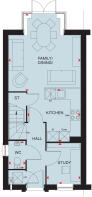 Ground floor of the Greenwood 3 bedroom home
