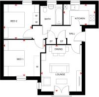 Falkirk first and second floor floor plan