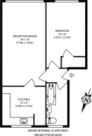 Floorplan area for info only, not for £/sq. ft valuation