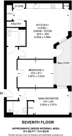 Floorplan area for info only, not for £/sq. ft valuation