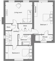 Dandara -  Birch Park  - The Cambridge, Home 17 floorplan
